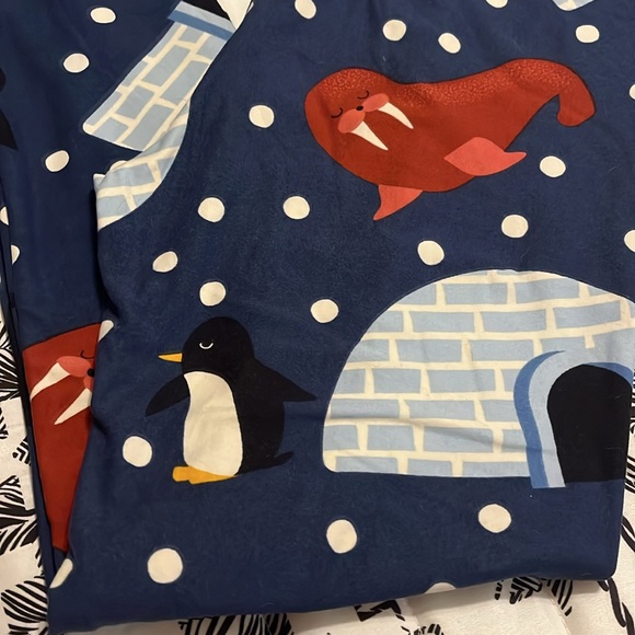 LuLaRoe Penguins Igloo Walrus Polka Dot Leggings Size Onesize - Picture 4 of 8